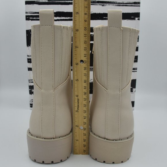 NIB DV Dolce Vita Oderra Women's Ankle Combat Boots, Off White, 9.5 - Picture 6 of 13